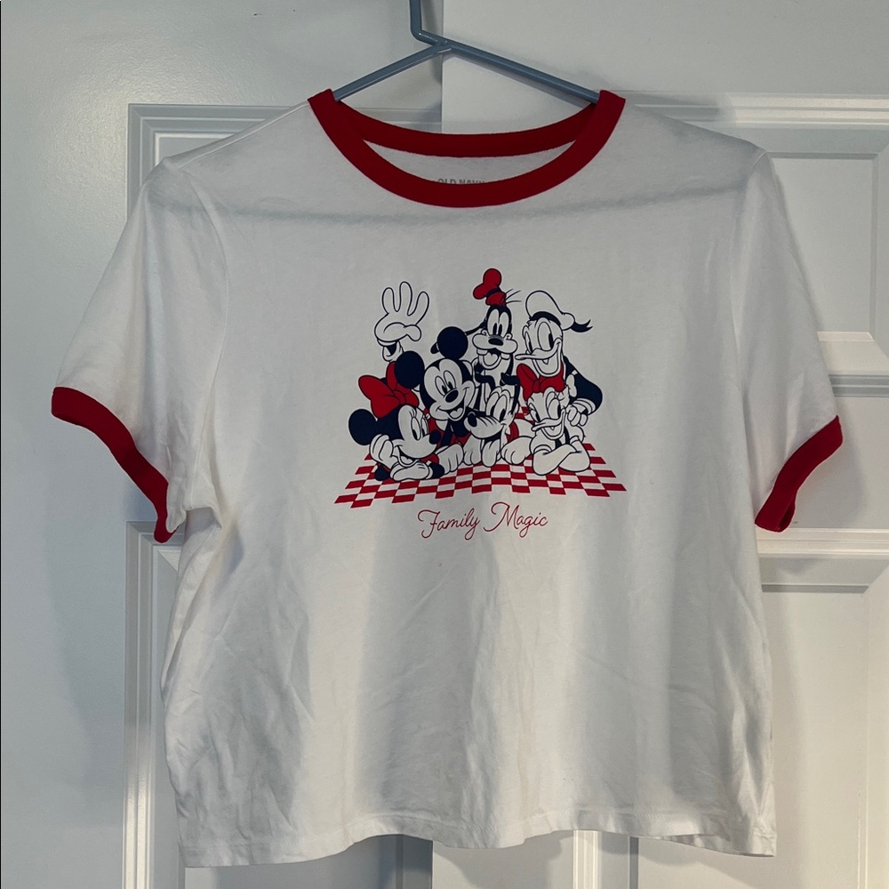 Disney Family Magic Kids T-Shirt - White with Red Accents
